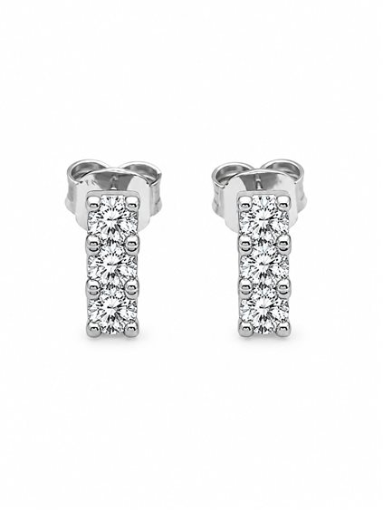 Earrings Idee Preziose dal 1987 Woman in White Gold Diamante 0.30 Ct IP.OK18B/33D - IP.OK18B/33D